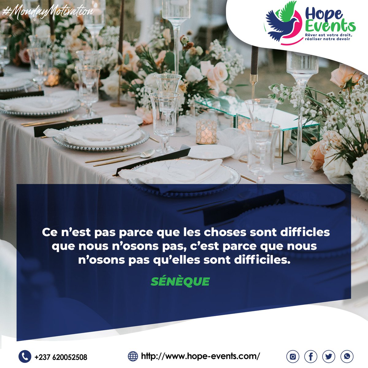 hopeeventscmr's tweet photo. Hello 😊

Bonne et excellente semaine à vous 💪

#HopeEvents https://t.co/o0zkpYsARV