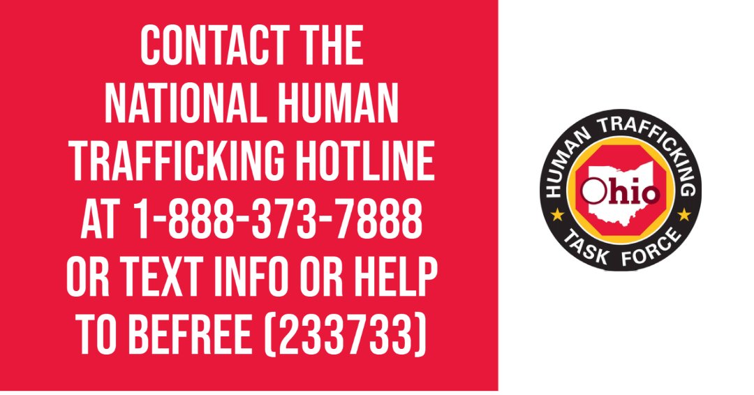 GovMikeDeWine's tweet photo. January is Human Trafficking Awareness Month. If you or someone you know is a victim of human trafficking, help is available. Call or text ⬇  @OhioAntiHTrfk https://t.co/Dpnf7k1swe