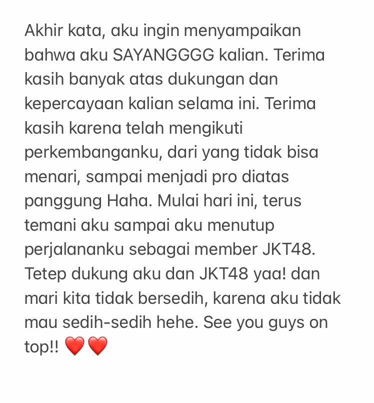 lisaadrianii's tweet photo. Dibaca ya sampai habis🤗 aku sayang kalian💖🥰 https://t.co/A3NuK2TGhC