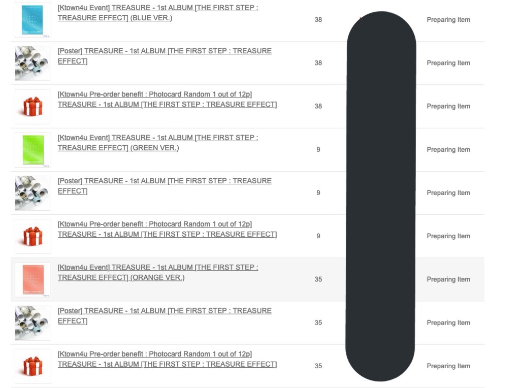 tzexin0616's tweet photo. #XinProof
Done placed order for all Treasure 1st Album👌
(Ygselect, Ktown4u and Musicart)
You can check your order here.
Feel free to inform me if there is any problem!
https://t.co/Ud2AWT8ey5 https://t.co/ngys5ACcqb