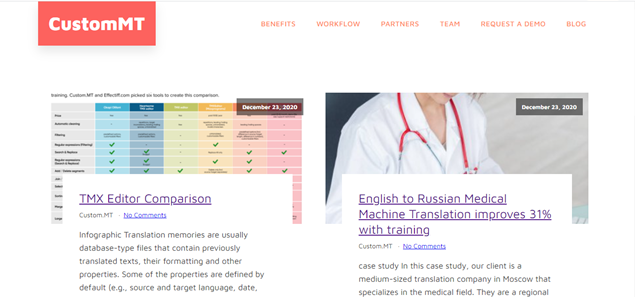 custom_mt's tweet image. The new year has begun and brought a flurry of news.🎉
We now have a new section within our website dedicated to the Custom.MT #blog, where you can have a look at our case studies and #infographics.

🔗custom.mt/blog/

#machinetranslation #mt #xl8 #l10n