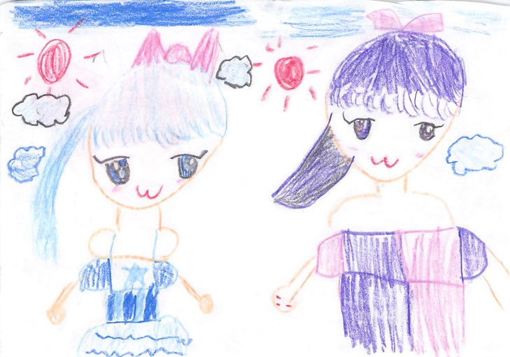 5歳児の絵 を自分の絵でアレンジしてみた 子供の表現て面白い エイチ 毒舌ドクター 連載中のイラスト