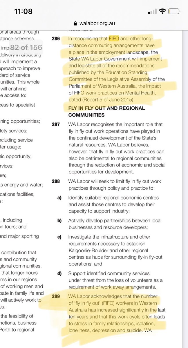 Point 1. Acknowledging that the FIFO life leads to extra stress in family relationships, loneliness, isolation, depression and suicide.