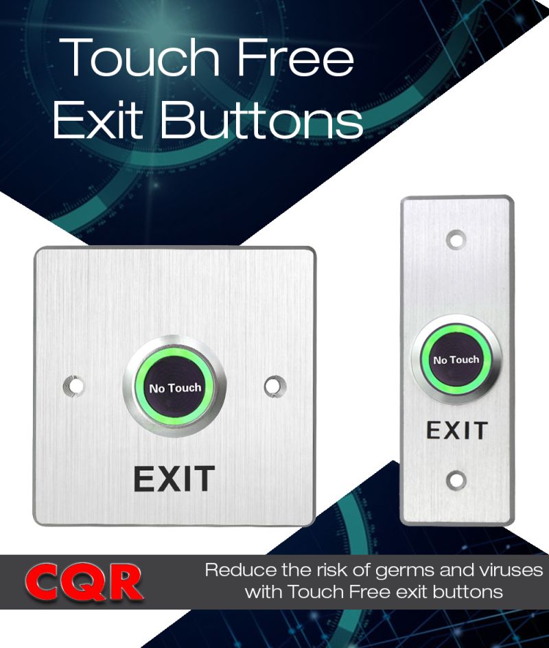 _CQR's tweet photo. CQR Security Ltd range of Exit Buttons includes the Touch Free standard or architrave for a hands free, hygienic operation.

More info at https://t.co/0gscpgN0m4

#touchless #accesscontrol #security #securityindustry #exitbuttons #accessmanagement https://t.co/wl54tqhfc5