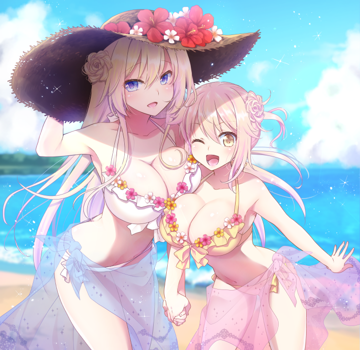 最後のやつも、中に着てるのはきっと水着!
#くそ寒いので水着絵を貼る 