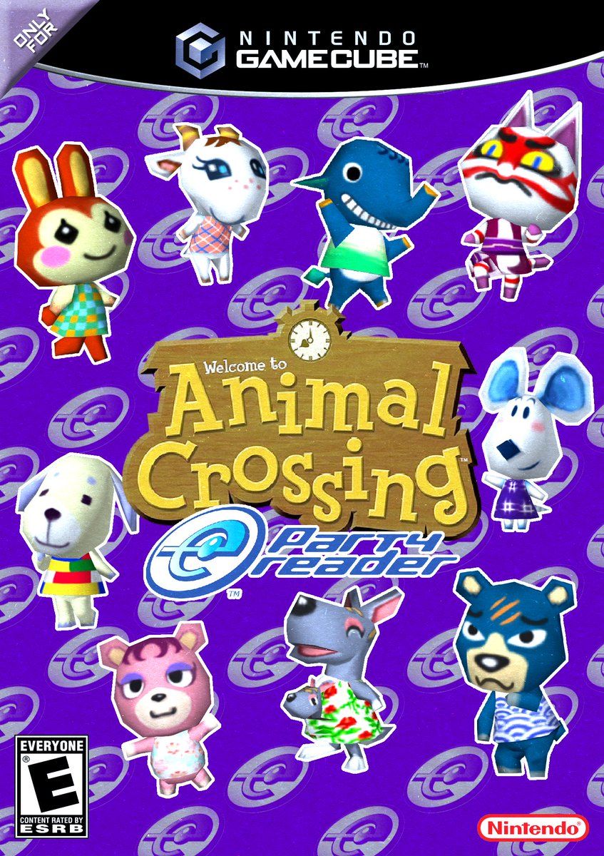 Kuma_hero_ka's tweet photo. Animal Crossing E-Party Reader for GameCube #animalcrossing #animalforest #どうぶつの森 #acgc #acpg @doubutsuno_mori @nintendo @animalcrossing #boxart #cover #partygame #ereader #picture #fancover #game #videogame #party #Image #purple
What if Animal Crossing was successful https://t.co/pnGIEfryDx