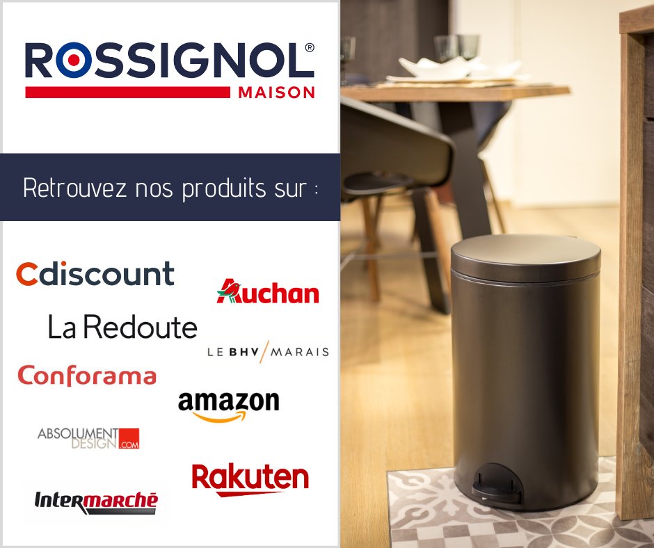 💡 Le saviez-vous ?
Vous pouvez retrouver nos produits de la gamme Maison sur les marketplaces comme La Redoute, Cdiscount, Rakuten…
Des poubelles fabriquées en France, tendances qui matcheront à coup sûr avec votre intérieur. 🇫🇷 🗑️
#Rossignolmaison #MadeinFrance