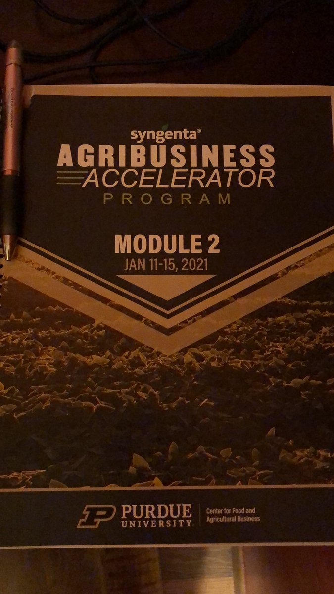 Looking forward to @PurdueAg @PurdueAgEcon’s Agribusiness Accelerator Session II this week! Thank you for your investment in continuing education @SyngentaUS! #NextGiantLeap