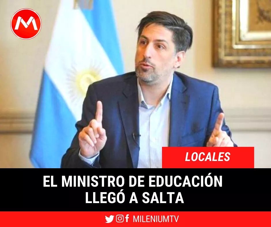 MileniumSaltatv's tweet photo. ⭕Nicolás Trotta estará hoy en Salta para recorrer obras de infraestructura y mantener reuniones con los diferentes equipos de trabajo.

#NicolásTrotta 
#Educación 
#Salta 
📣Ampliar info📣
https://t.co/dvOPcimwKP https://t.co/150n2kKWhO