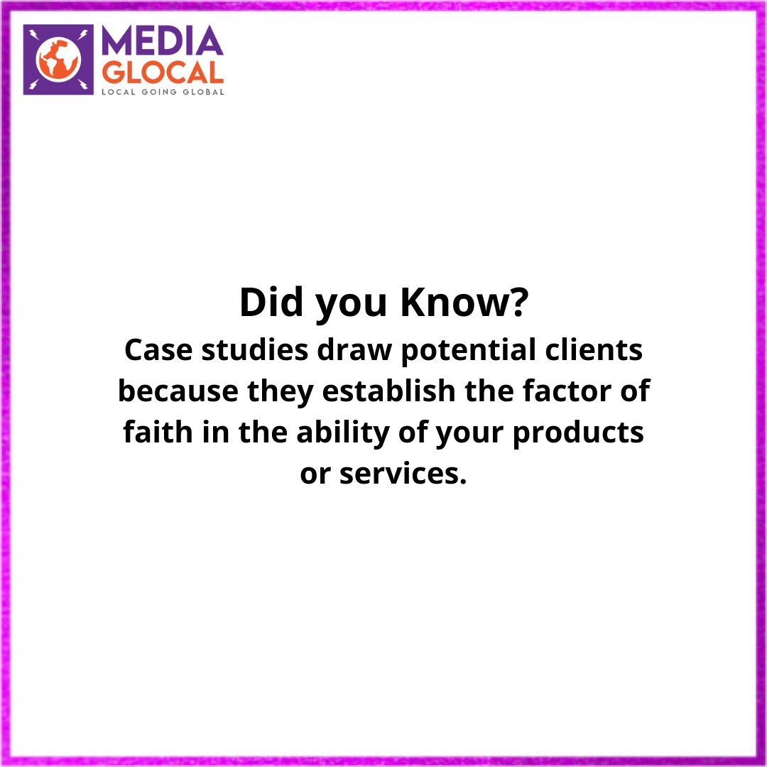 media_glocal's tweet photo. The importance of case studies is well defined here.
#letusguide #digitalmarketing #marketing #socialmediamarketing #socialmedia #business #marketingdigital #branding #seo #instagram #onlinemarketing #advertising #digital #entrepreneur #contentmarketing #marketingstrategy https://t.co/2hnzEh0BGv