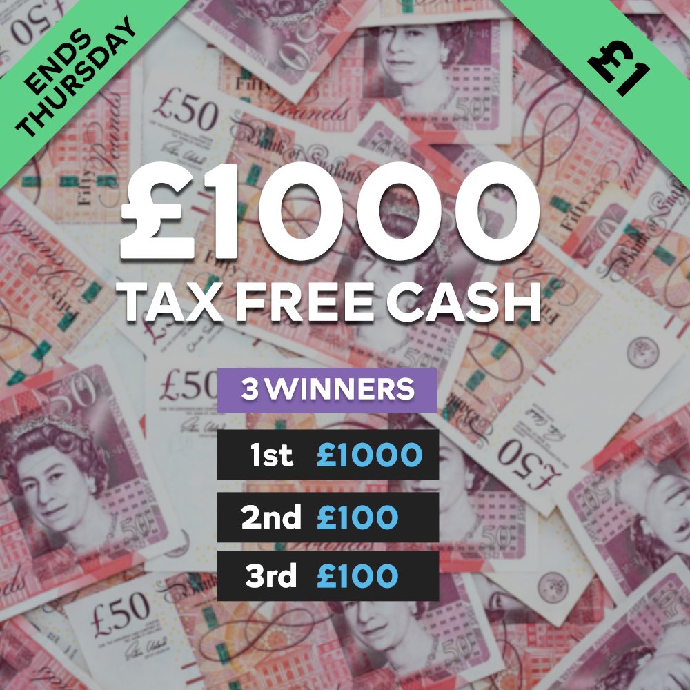 YourCompPlug's tweet photo. 3 DAYS until we draw 3 WINNERS for £1⏰ 

A whopping 80% of entries remaining and it’s a GUARANTEED draw... This means on Thursday if just £200 of entries are in, those who have entered get outrageous odds💷

Just £1 an entry/number 🤯
3 Chances to WIN 🔥

https://t.co/PPTujT8woy https://t.co/cwiAWy29ni