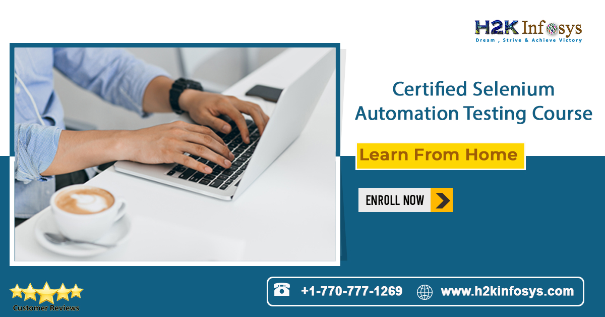h2kinfosys's tweet image. Enroll for Online Selenium Course to become a Selenium Automation Tester
Signup Today & Save Upto 50% OFF
More:
Call: +1 770-777-1269
Email: training@h2kinfosys.com
Visit: bit.ly/38qWWoi
WhatsApp: bit.ly/34LDiDR
#seleniumonlinetraining #seleniumcourseonline