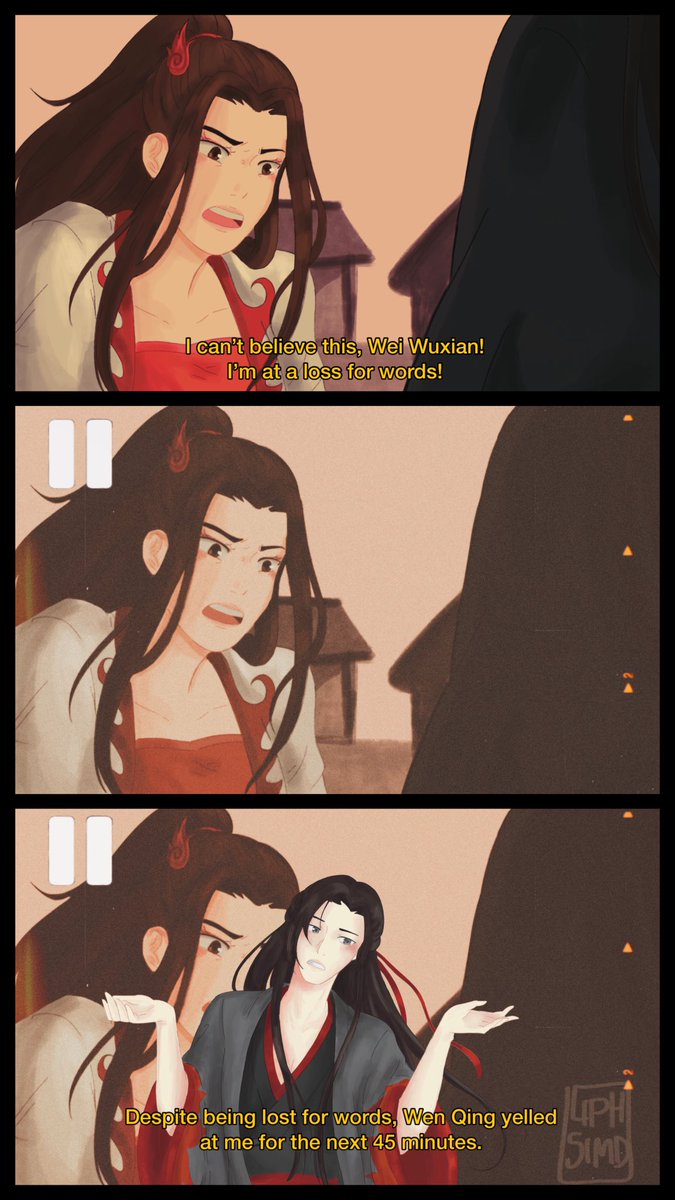 liph_zip's tweet photo. I saw that incorrect quote a while ago and I HAD to do it 
#mdzsfanart #mdzs #weiwuxian #wenqing #魔道祖师 https://t.co/RGDkDho685