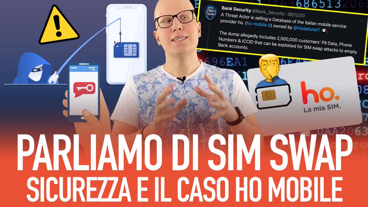 stebolis_tlc's tweet photo. I problemi di sicurezza del Sim Swap: è solo colpa dell’attacco hacker a Ho Mobile?
Nuovo video su YouTube qui 👉 https://t.co/2tHUrg9VYF
#simswap #HoMobile #sicurezza #iccid #telecomunicazioni https://t.co/2ca0l6bDnm