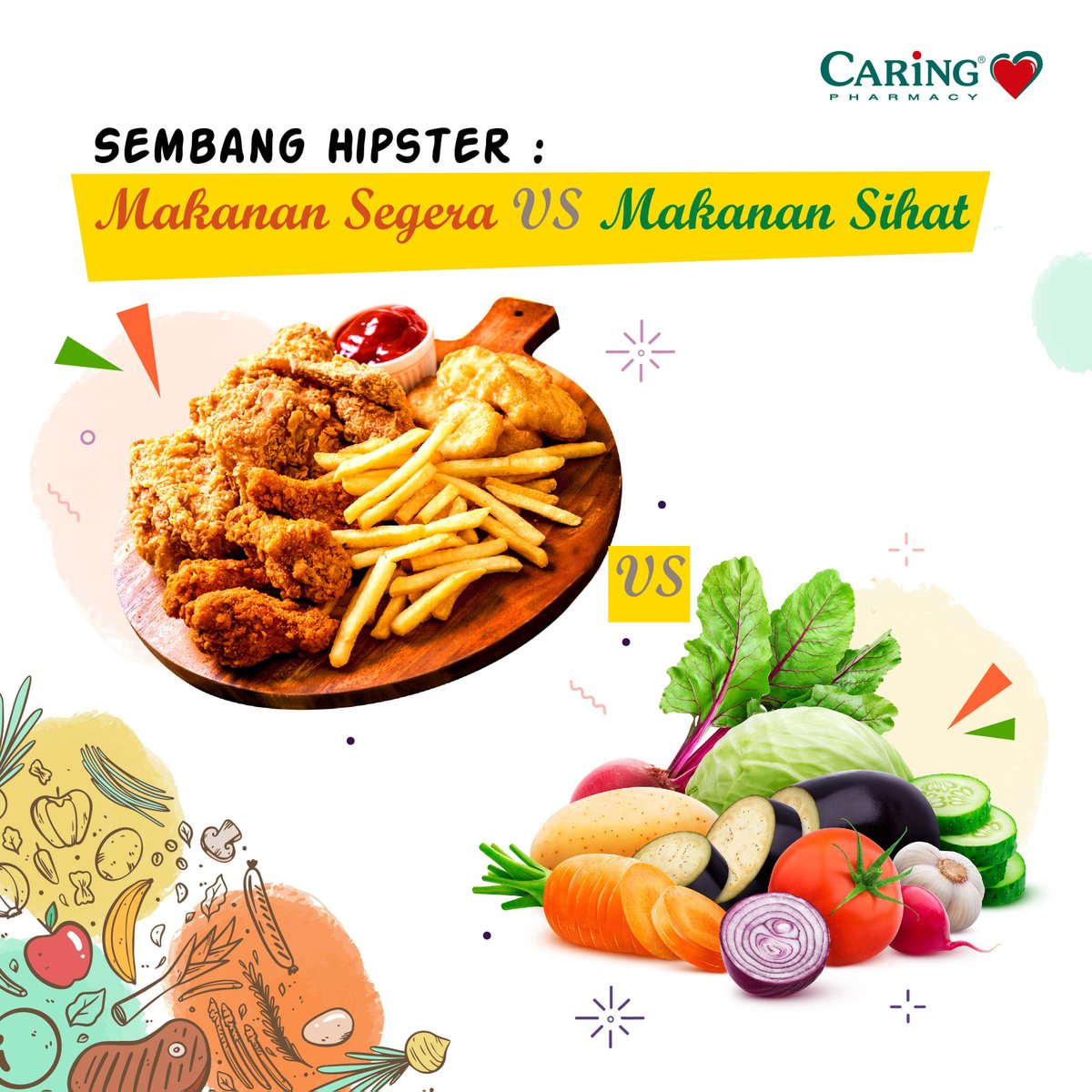 Caring Malaysia V Twitter Sembang Hipster Makanan Segera Vs Makanan Sihat Susahnya Nak Pilih Makanan Sihat Korang Perasan Tak Media Sosial Kini Bersepah Dgn Iklan Atau Promosi Makana Segera Sembanghipster Infosihat Kamicaring