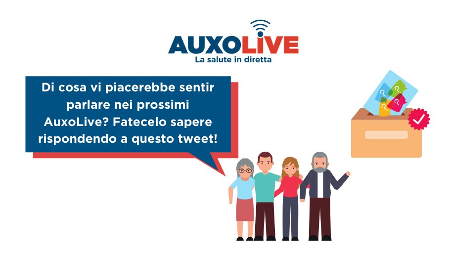 🔜 Tra pochi giorni ricominceremo a tenervi compagnia con i nuovi #AuxoLive. 🤩  In attesa di conoscere il tema del prossimo evento però volevamo sapere da voi quali sono gli argomenti che più vi piacerebbe approfondire nel corso dei prossimi AuxoLive. Ci aiutate❓⤵