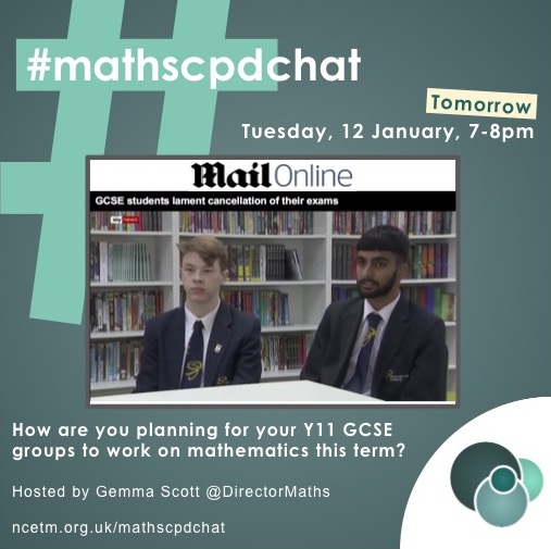 What are effective ways to work with GCSE maths students at the moment?

Join Gemma Scott, <a href="/DirectorMaths/">Director of Maths</a>, in #mathscpdchat TOMORROW at 7-8 pm to discuss approaches.

Share strategies and resources, including technology that enables interaction with and between students online!