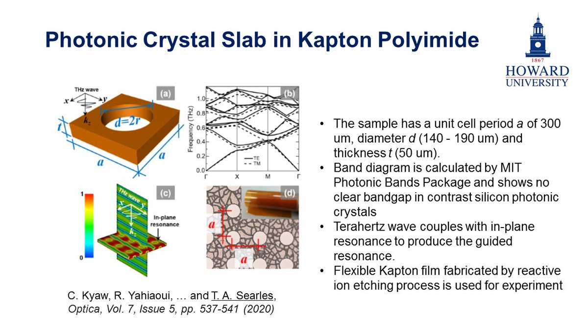 SamplHu's tweet photo. A new flexible dielectric medium for guided mode resonances from photonic crystal slabs is experimentally demonstrated. Curvature dependent measurements show a modulation of the amplitude and Q factor of the guided modes.  @PhotonicsMeetup #POM21Ja #POM21meta @OpticalSociety https://t.co/w2ZC1bKho3