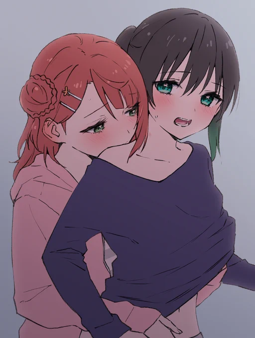 これはポーズ集を参考に描いたゆうぽむ 