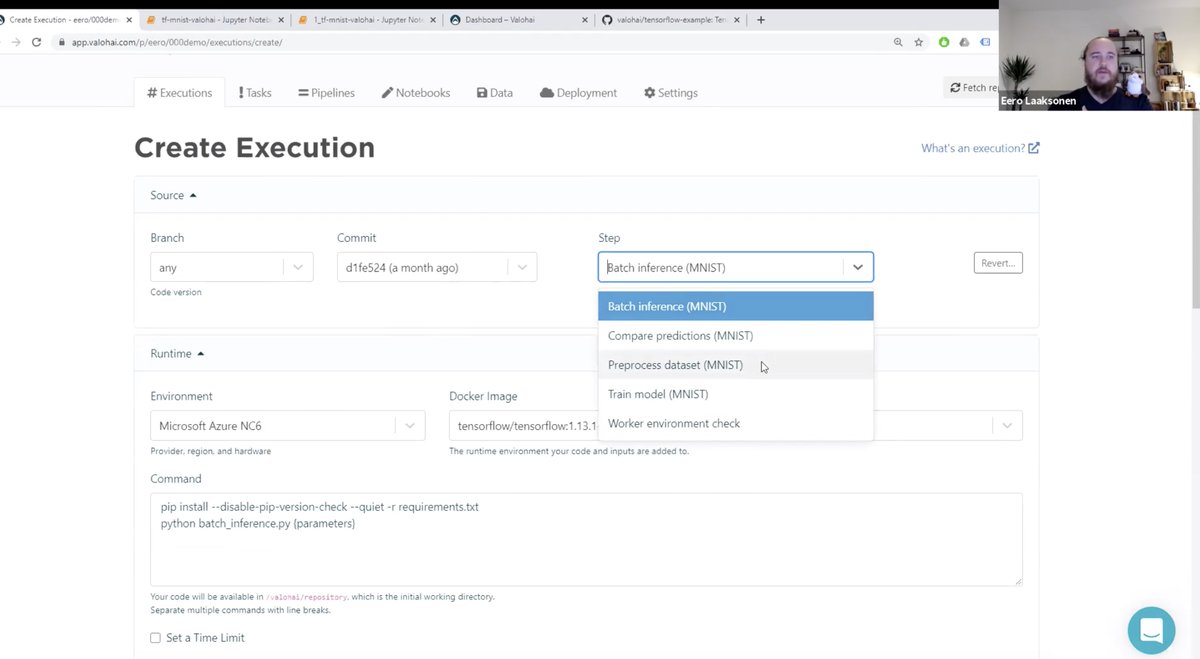 Another demo webinar coming up 21st of Jan! Join Eero for a full tour of the Valohai #MLOps platform. 
☁️ Learn how Valohai enables easy model training on the cloud
🔨 How to build automated #ML pipelines
📦 How how to deploy a model
valohai.com/group-demo/