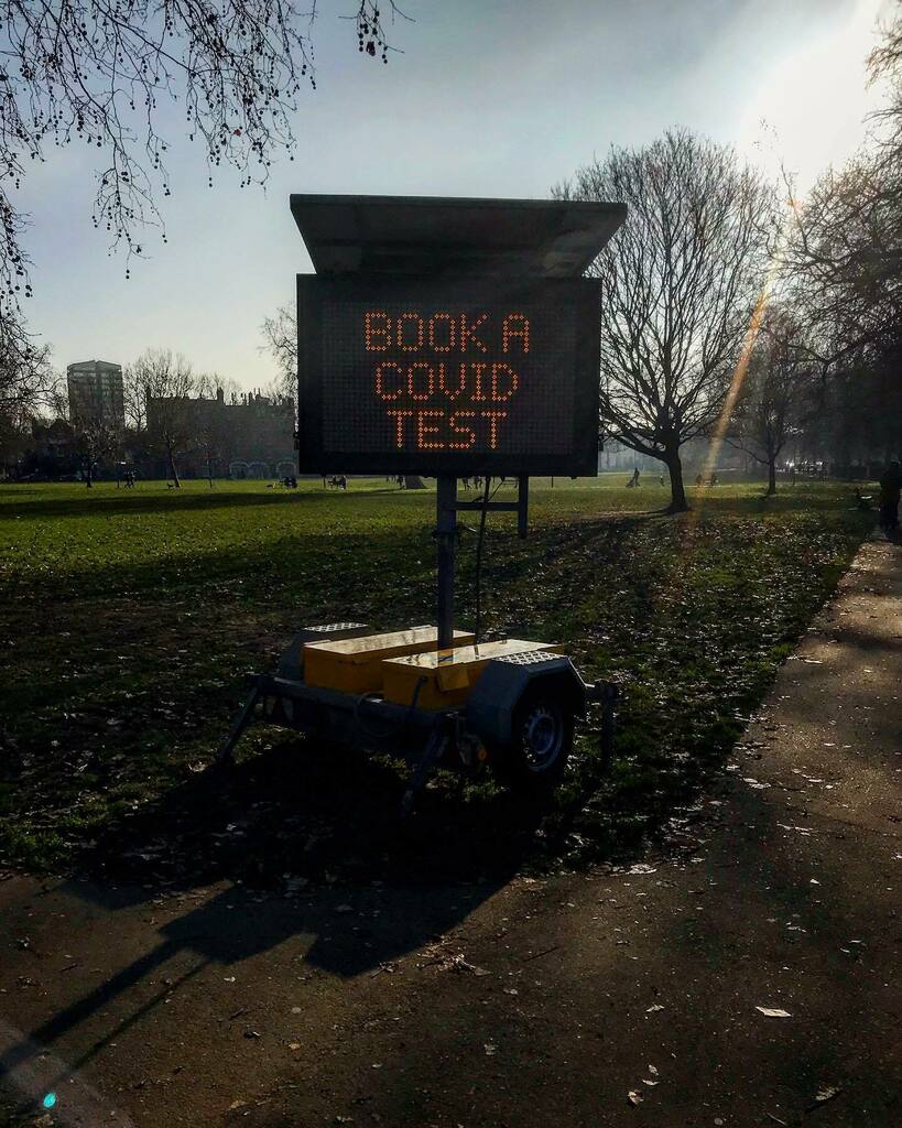 Book a Covid Test
Eel Brook Common, Fulham on Saturday. 

#bookacovidtest #covid_19 #eelbrookcommon #walhamgreen #parsonsgreen #sw6 #fulham #hammersmithandfulham #london #london🇬🇧 #londonist #thisislondon instagr.am/p/CJ5bWMjn5y8/