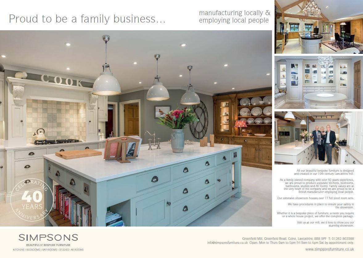 SimpsonsColne's tweet photo. Featuring in the latest edition of @Live_RV
magazine.
For beautiful, bespoke furniture in 2021, choose Simpsons, the local, established family company.
#beautifullybespokefurniture #kitchens #bedrooms #bathrooms #avroom #dressingrooms #pantries #bootrooms #oneooffpieces https://t.co/XIwqLuRVWC