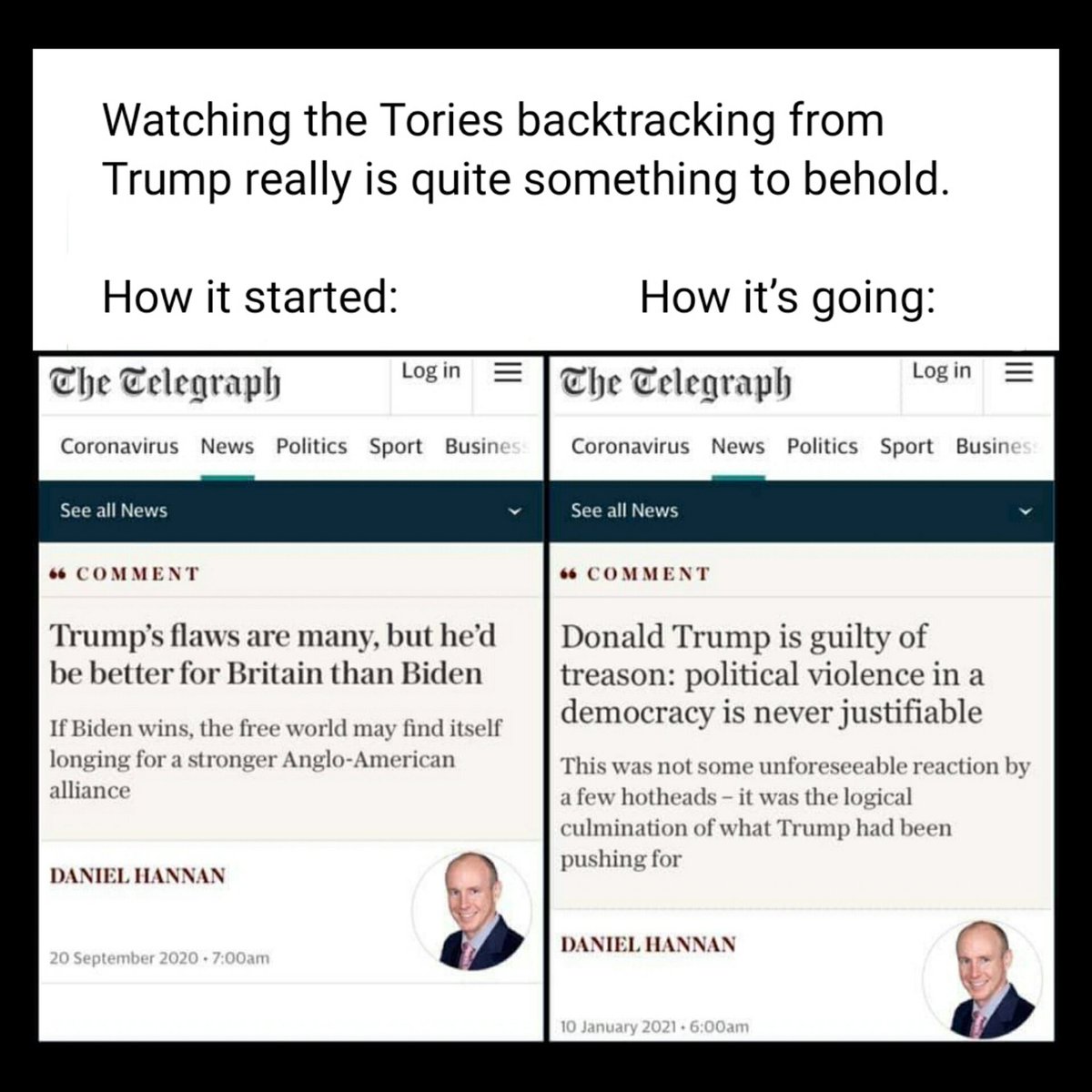 StubblyStephie's tweet photo. #Tories #Backtracking #OnTrump #NeverTrustATory https://t.co/AQ9jPX6P19