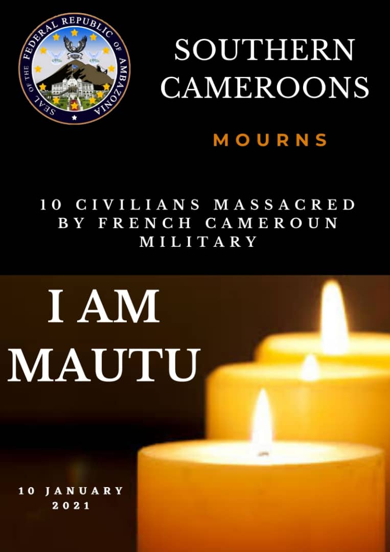 Sunday, 10th Jan 2021 will go down as another dark day in the history of our nation. 10 people, including a baby, were massacred in Mautu village in Fako. We condemn these reckless killings. Violence is cowardice. The perpetrators of these acts must be brought to book.  1/3