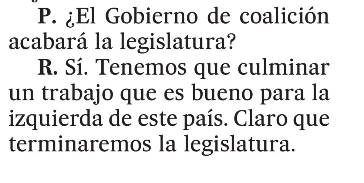 cayetanaAT's tweet photo. No para España.
No para los ciudadanos.
Ni siquiera para la gente.
“Para la izquierda de este país”.

Carmen Calvo, diáfana en @el_pais. https://t.co/DiQetF8FWH