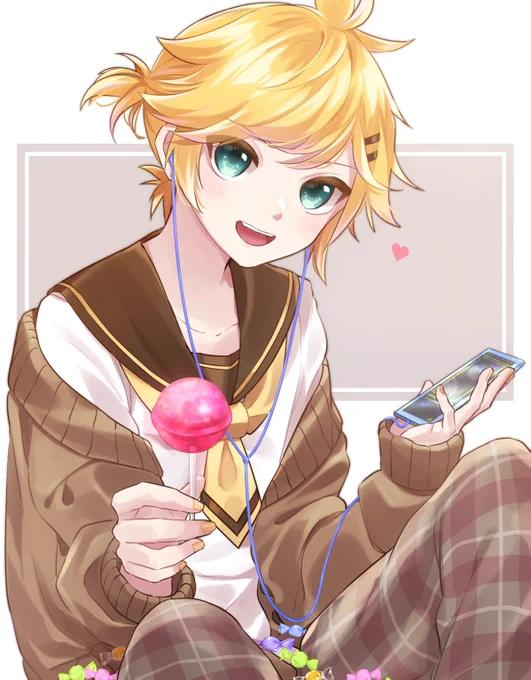 飴くれるレンくん
???
 #vocaloid 