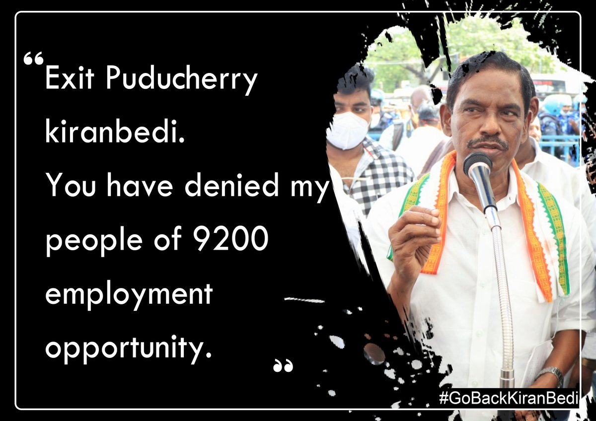 INCPuducherry's tweet photo. #gobackkiranbedi
#backoffkiran
#Moditakebackbedi
#INCIndia
#INCPuducherry https://t.co/DZNcyrgEaH