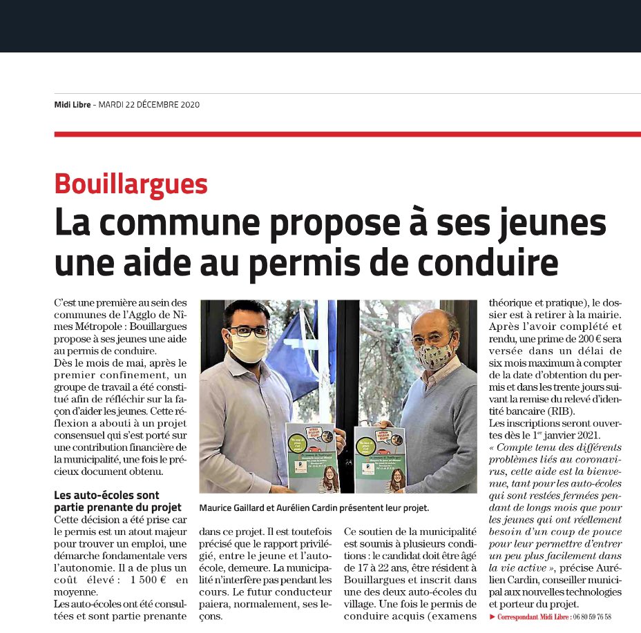 Cardinaurelien's tweet photo. @Olivier_Truchot certaine commune se mobilise aussi pour aider les jeunes cc @CharlesConsigny https://t.co/LkcNa9z3Rk