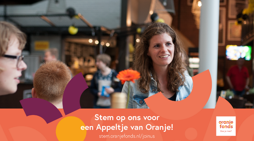 Met jouw stem maakt Join us kans op een Appeltje van Oranje! Dé prijs van het Oranje Fonds voor sociale projecten. We zijn namelijk een van de geselecteerden en daar zijn we super trots op. Stem je op ons? 👉appeltjevanoranje.nl/projecten/join…
