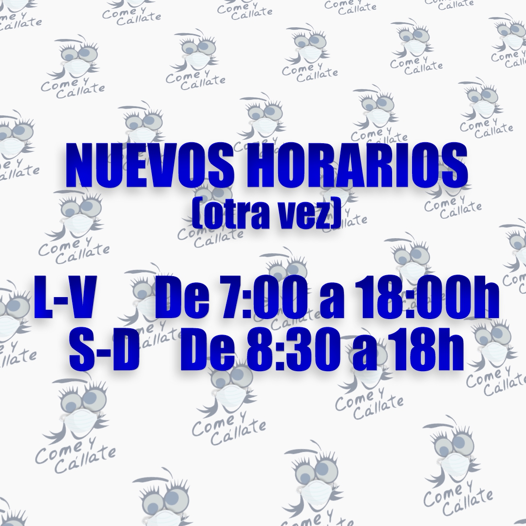 Nuevos horarios, sí, otra vez. 😆

𝓒𝓸𝓶𝓮 𝔂 𝓒á𝓵𝓵𝓪𝓽𝓮, siempre como en casa.

#tapas #bar #restaurante #cruzcampo #AlcaladeGuadaíra #burger #comidas #Alcalá #feliz2021