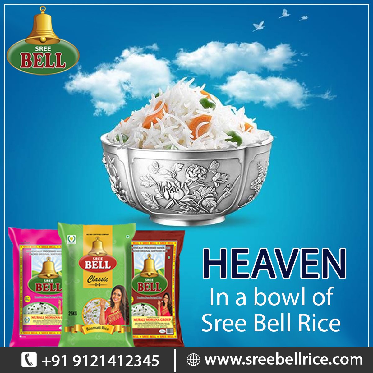 RiceSree's tweet photo. Heaven in a bowl of Sree Bell Rice
Contact Us: 9121412345
#bellfresh #chapati #foodies #sribellrice #franchise #rice #indianfood #bell #brand #AndhraFood #dealership #balanceddiet #foodblogger #foodiestyle #foodiesoftheworld #foodstagram #ricesupply #ricesupplycompany #brownrice https://t.co/kjEReS8bqv