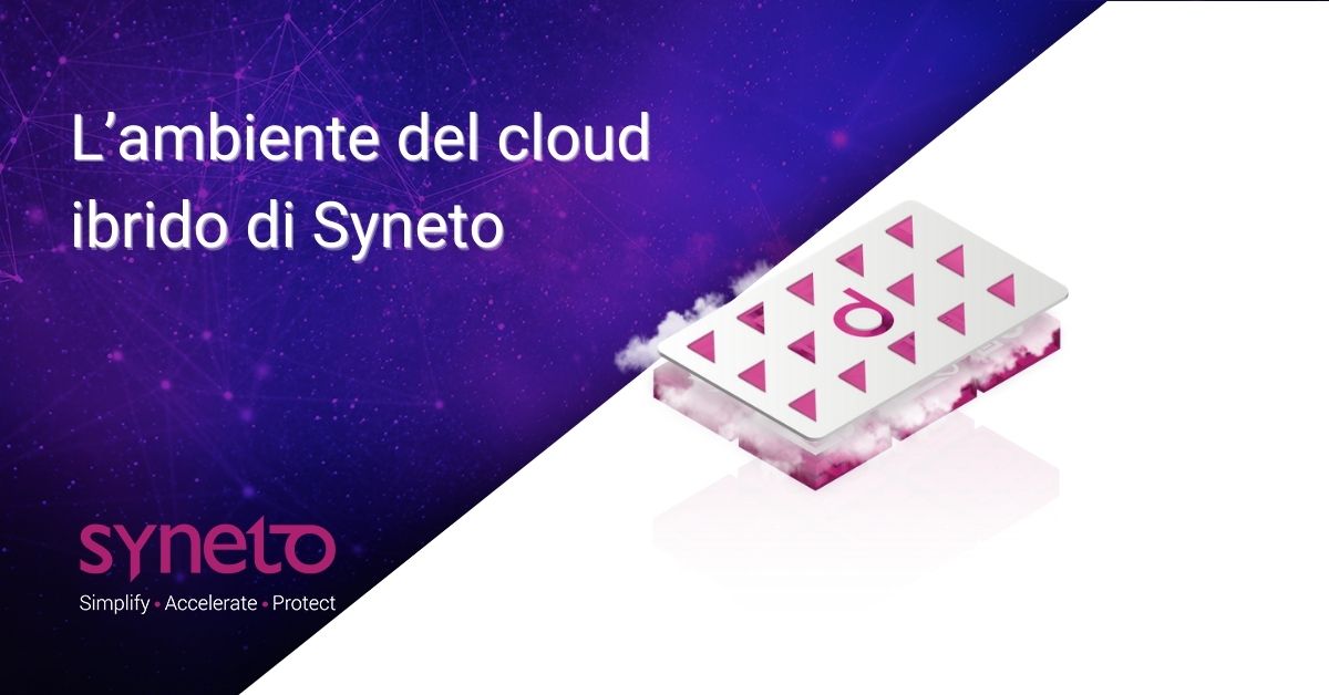 SynetoIT's tweet photo. Noi consideriamo il #cloud ibrido la soluzione più idonea a soddisfare le esigenze dei nostri clienti. Le nostre soluzioni consistono di una piattaforma cloud privata, la #HYPERSeries, e di una serie di servizi cloud erogati dalla piattaforma di cloud pubblico #Syneto Central https://t.co/0YLkth8DbF