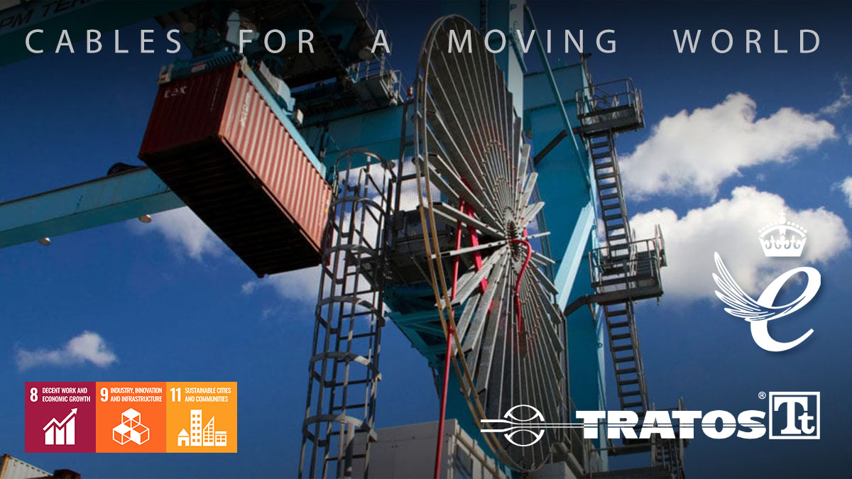 TratosGroup's tweet photo. The UK's ports are committed to get into #NetZero emissions. Tratos #ReelingCables support the #UK in achieving a #greener energy supply chain. Tratos #Reeling #cables are reliable, versatile and manufactured in accordance with the highest #standards. #buildbackgreener https://t.co/t2nFqeu60b