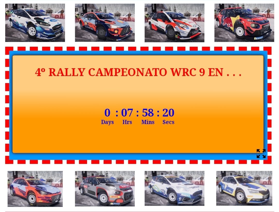 WrcMundial's tweet photo. Llego el dia!!  hoy a las 18:00 horas, se disputará el 4°Rally  del campeonato Wrc 9 con la categoria Wrc, mañana será con la categoria Wrc 2. 
¿Cual será el Rally elejido esta vez?.

Mucha suerte a todos los pilotos. https://t.co/dmbRuvPzn9