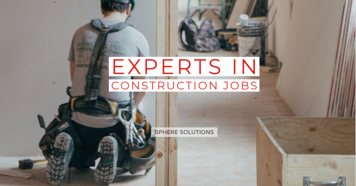 Visit us at spheresolutions.co.uk 
#Experts #NewYear #NewJob #ConstructionJobs #Jobs