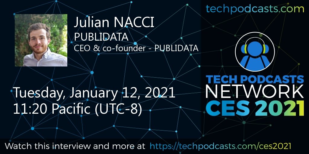 In Partnership with <a href="/Veolia/">Veolia</a>, <a href="/publidata_io/">Publidata</a>  can accelerate the intended positive environmental impact, also awaken public services to innovative and more efficient information levers.
To find out more, don't miss Julien's interview tomorrow at 8:30 p.m <a href="/CES/">CES</a>