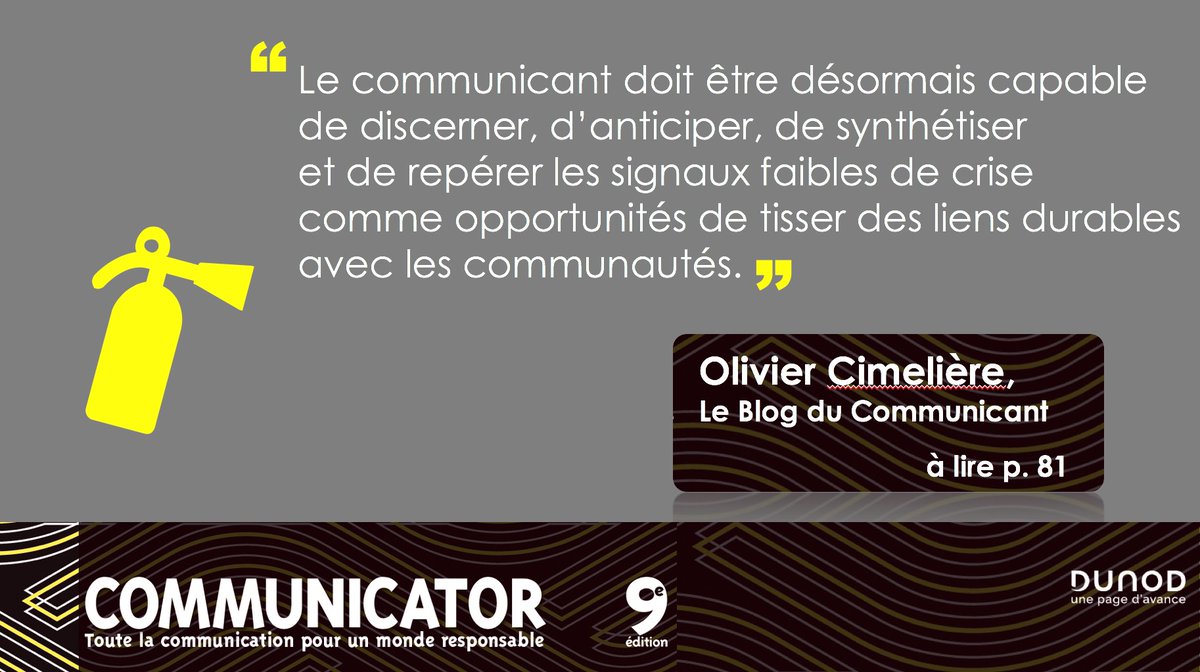AssaelAdary's tweet photo. La bonne résolution 2021 : picorer le #Communicator9 et ses mille et une pépites dont plus de 50 experts comme Olivier Cimelière @olivcim @DUNOD @CometEntreprise @We_are_com @ExtraMileParis
@Ohlivres https://t.co/OQQSl0l8w0