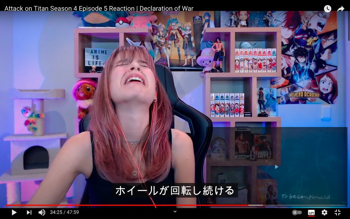 髑人形 Attack On Titan Season 4 Episode 5 Reaction Declaration Of War T Co 0ydwekz4 Youtubeより ケイティ 彼女はゲームオブスローンズのファンです T Co Jb1zszx4hq