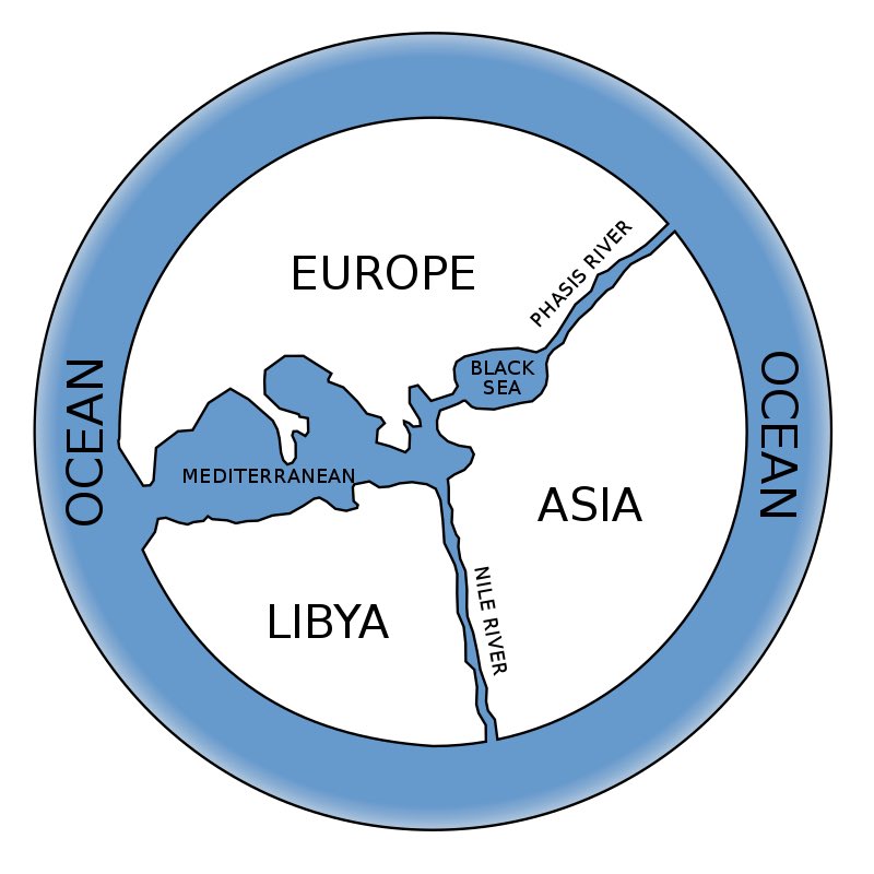 Due to thriving and well connected trade routes, as well as mastery in astronomical observations and calculus, Asian civilizations had been *far ahead* of Europe in the field of geography. But simplistic European (Greek) divisions of geography are being imposed to this day.