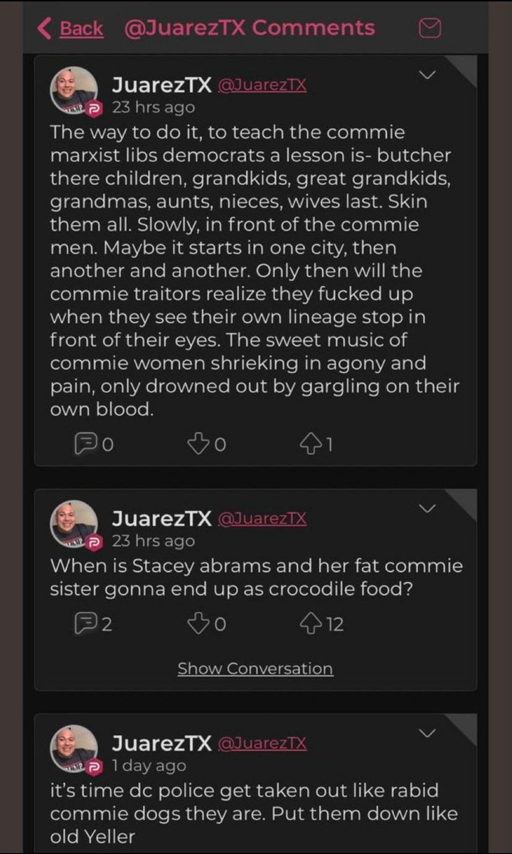 heIIa_triggered's tweet photo. @chicknbell @ScottMStedman First violent screenshot I took from there was from early November, and they got worse and worse every day.

I have probably 50+ screenshots. https://t.co/R2ZsYfxx14