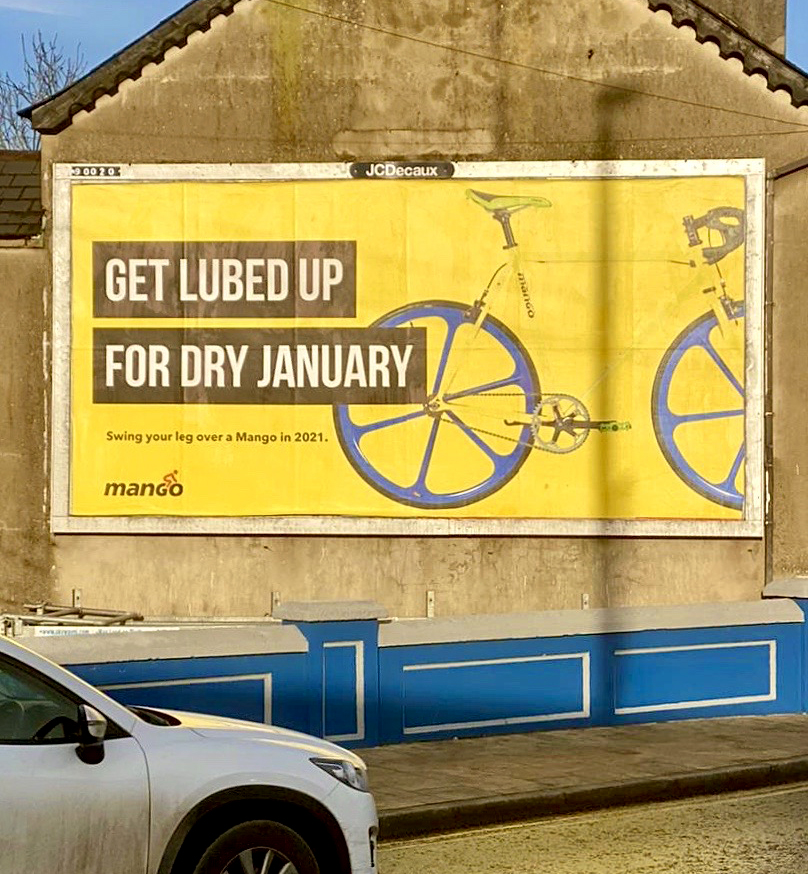 Mellor&Smith (@mellorandsmith) on Twitter photo Dry January bantz.
Our latest work for <a href="/MangoBikes/">Mango Bikes</a> launched last week.
#AllLubedUp #DryJanuary #copywritersunite #GraphicDesign Dry January bantz.
Our latest work for <a href="/MangoBikes/">Mango Bikes</a> launched last week.
#AllLubedUp #DryJanuary #copywritersunite #GraphicDesign