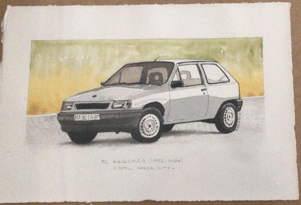 UnBosqueEnCasa's tweet photo. Encargos sobre ruedas 🚗

Seat 132 (acuarela y rotulador)
Opel Corsa (acuarela y rotulador)
Seat 600 (grafito y lápiz de color) A partir de dos fotos distintas, los abuelos con las nietas ;)

Más información > unbosqueencasa@gmail.com
#Ilustración #Acuarela #Lápiz https://t.co/xkzsgbXMYs