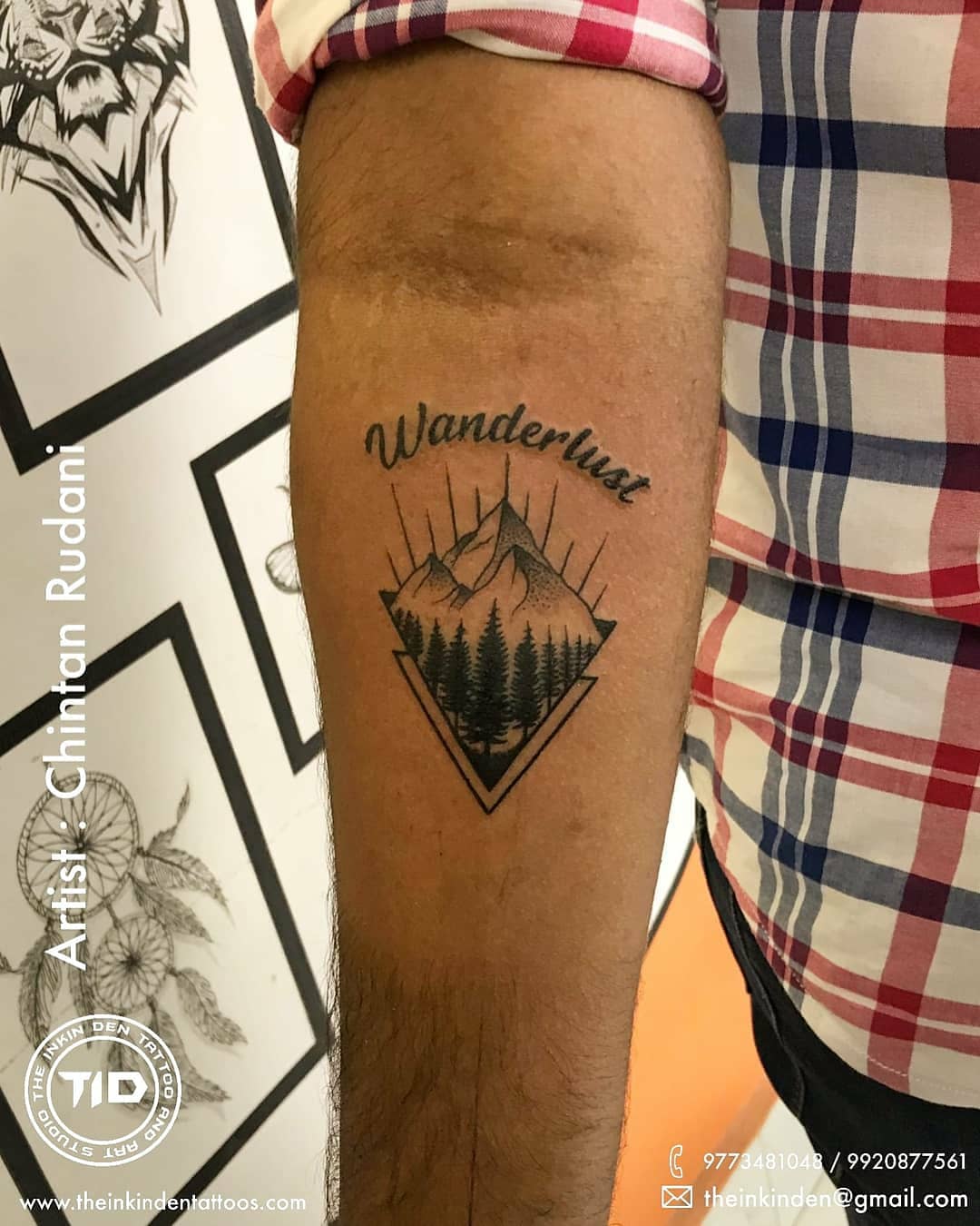 Wanderer, a path and Matterhorn. Sleeve done by Natalie in DK Tattoo  Rzeszów. : r/tattoos