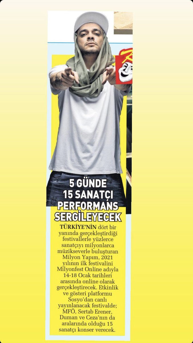 ceza_ed's tweet photo. 14 Ocak #milyonfestonline ✌️🎶
https://t.co/8HPLFqqAZI https://t.co/poskFIzCLk