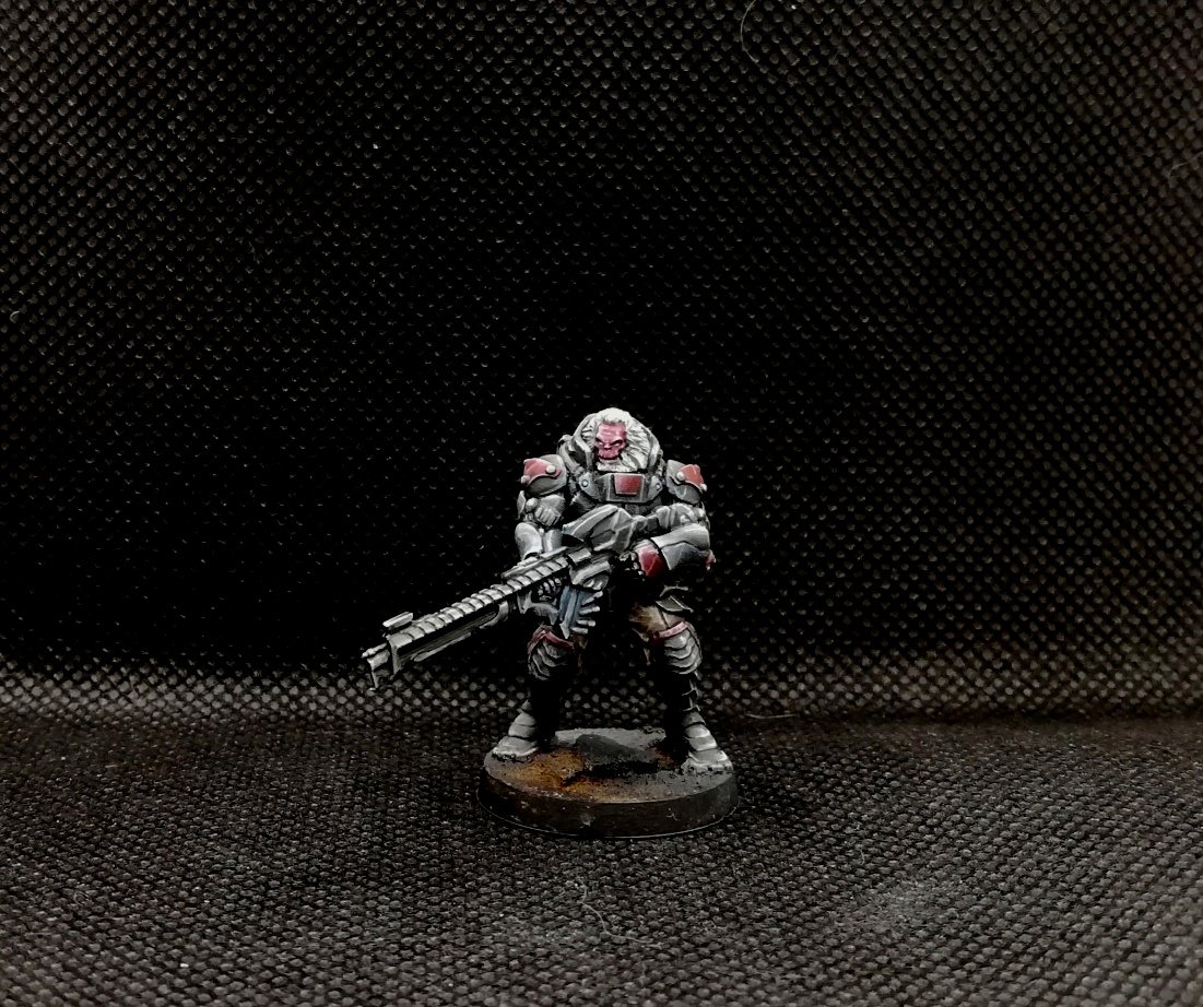 DanHastur's tweet image. Infantería de Vanguardia morat con rifle de francotirador
Morat Vanguard infantry with sniper rifle
#infinitythegame #kaldstrom #combinedarmy #moratagressionforces #sniper #paintingminis #warmongers #wargaming