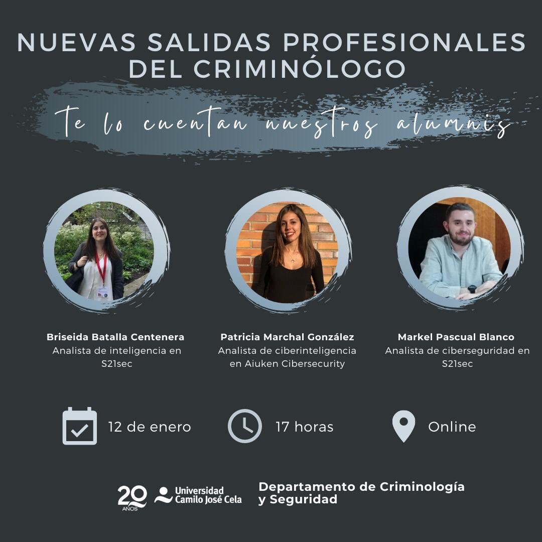 ¿No sabes muy bien a qué dedicarte al terminar la carrera de Criminología? 🧐 Nuestros alumnis te cuentan su experiencia y los puestos que ocupan dos años después de terminar la carrera. ¡No te lo pierdas! 👉🏼eu.bbcollab.com/guest/7fea9d54… #Criminología #UCJC